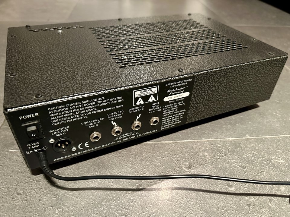 Rivera Rockcrusher Recording