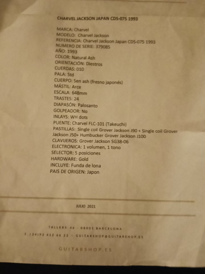 Charvel 1993  CDS-075