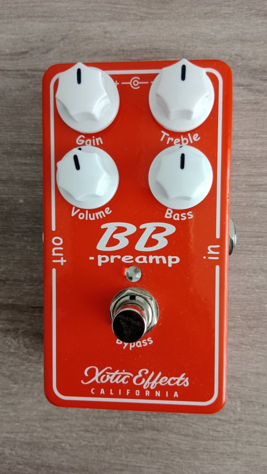 Pedal overdrive preamplificador BB PREAMP de XOTIC EFFECTS