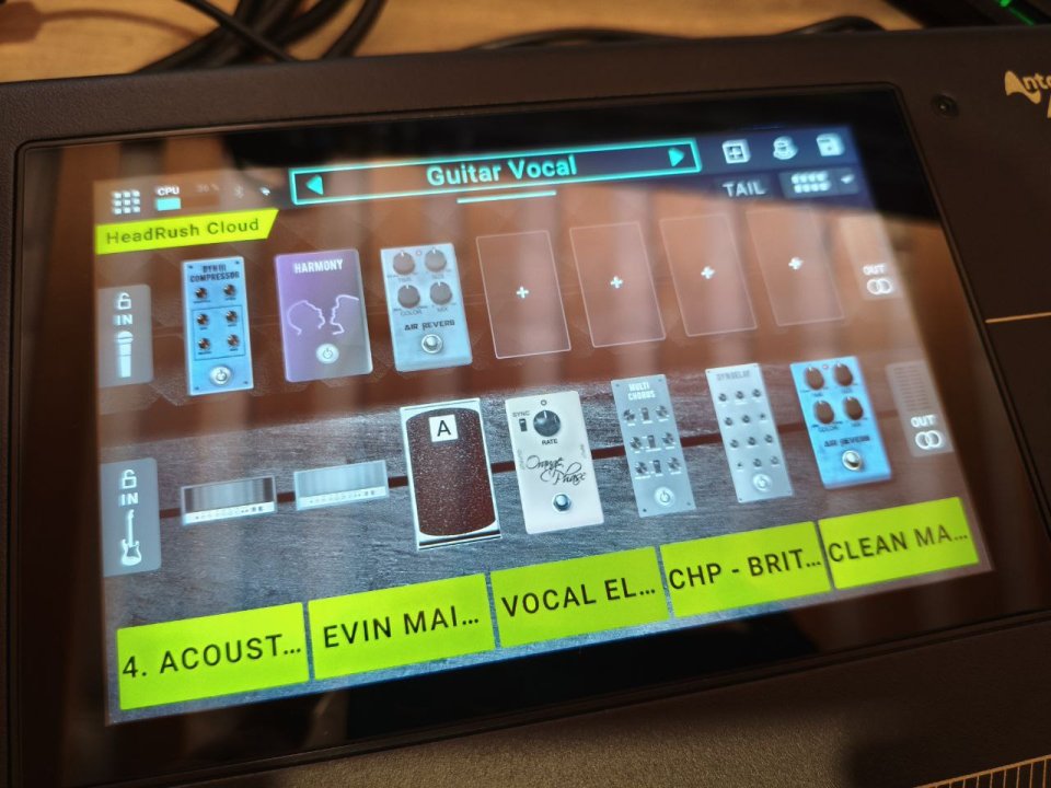 Pedalera Headrush Core Guitarra y Voz SIN USO