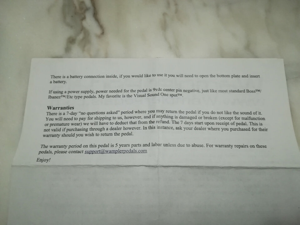 Wampler Triple Wreck V1