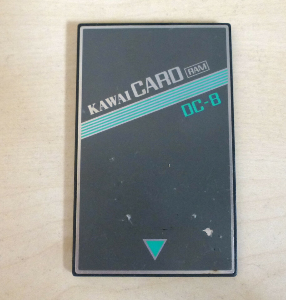 Kawai DC-8 tarjeta de memoria para Kawai K1 K1R K1M ... Con pila CR nueva instalada