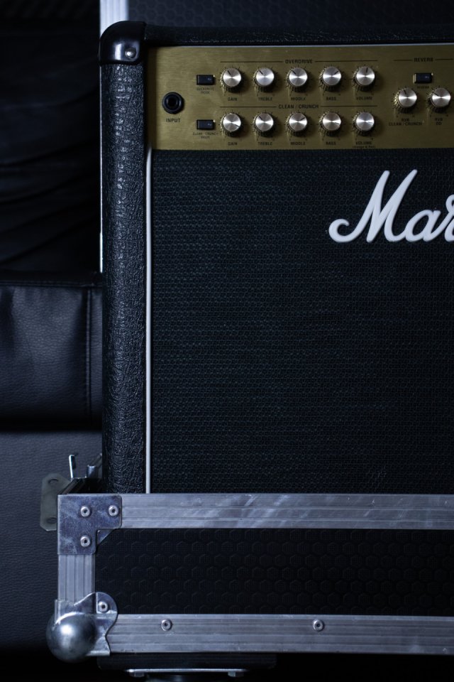 Marshall JVM215C 50-Watt 1x12" + Flight case NSP Cases (UK) + Footswitch