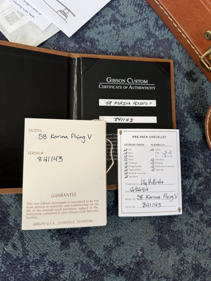 Gibson Flying V 58 Korina Reissue (Cambio) de segunda mano · Foto 9 de 9 · Madrid · 6500 €