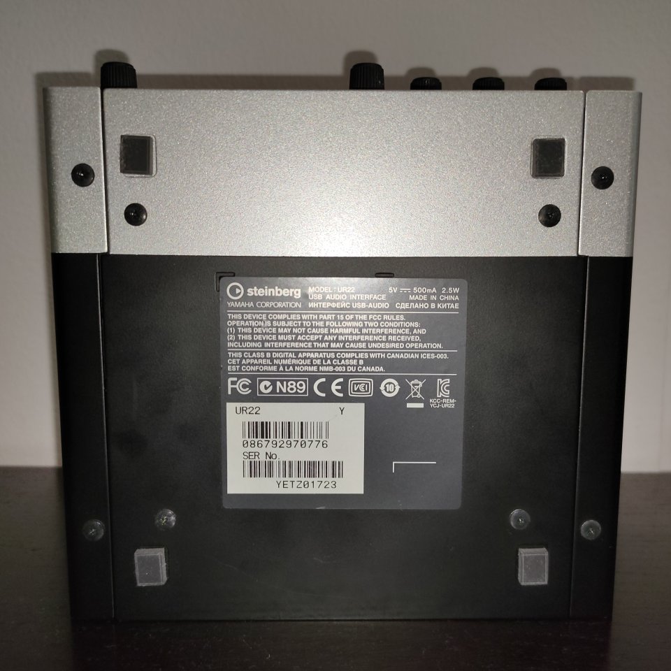 Tarjeta de sonido USB Steinberg UR22