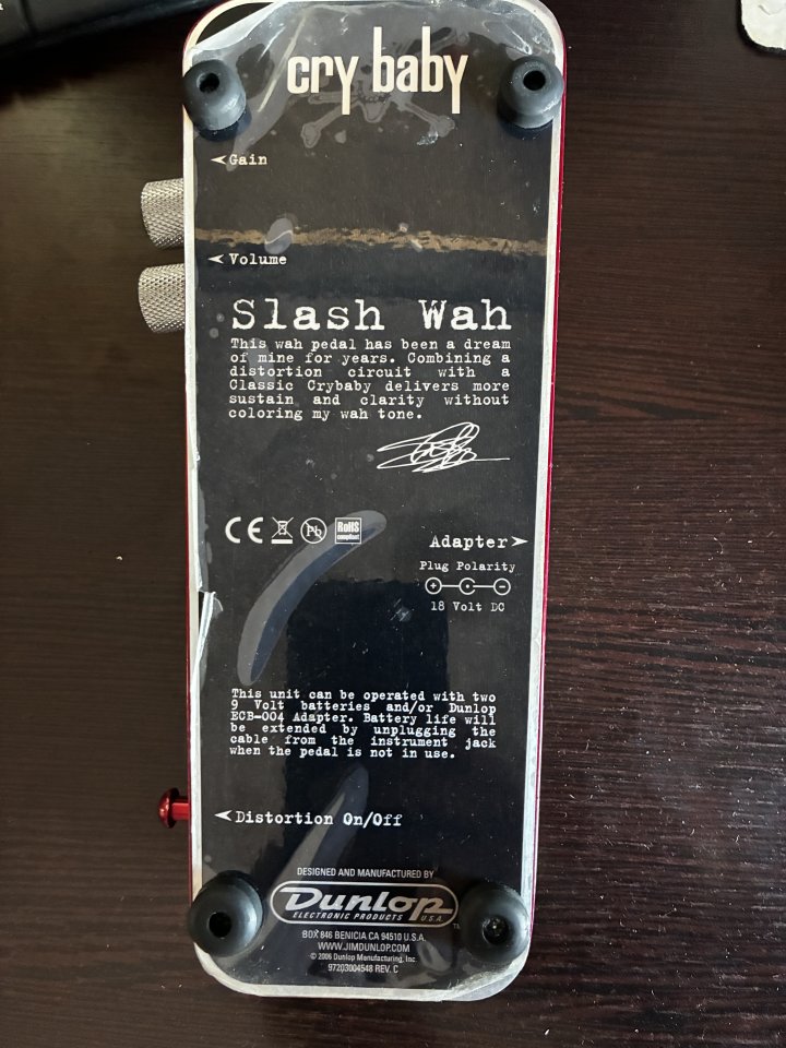 Wah Cry Baby Slash SW95