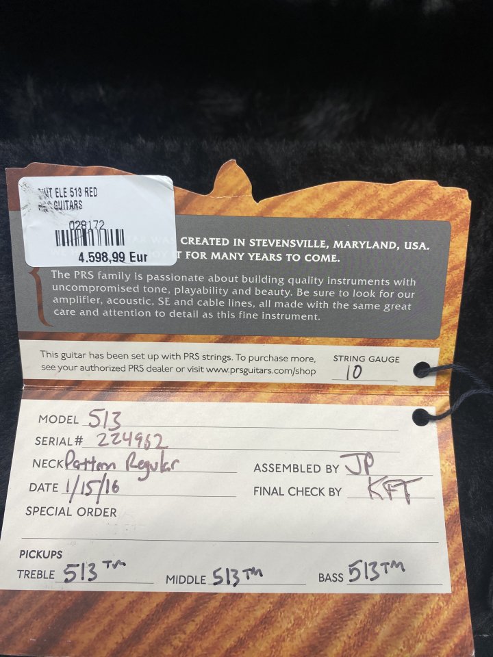 Guitarra PRS 513