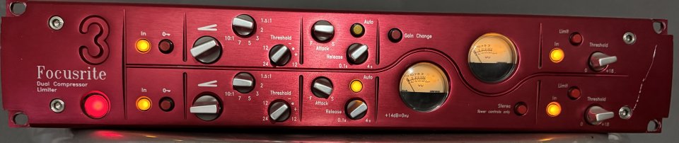 Focusrite Red 3 Dual Compressor / Limiter – Clásico británico de alta gama