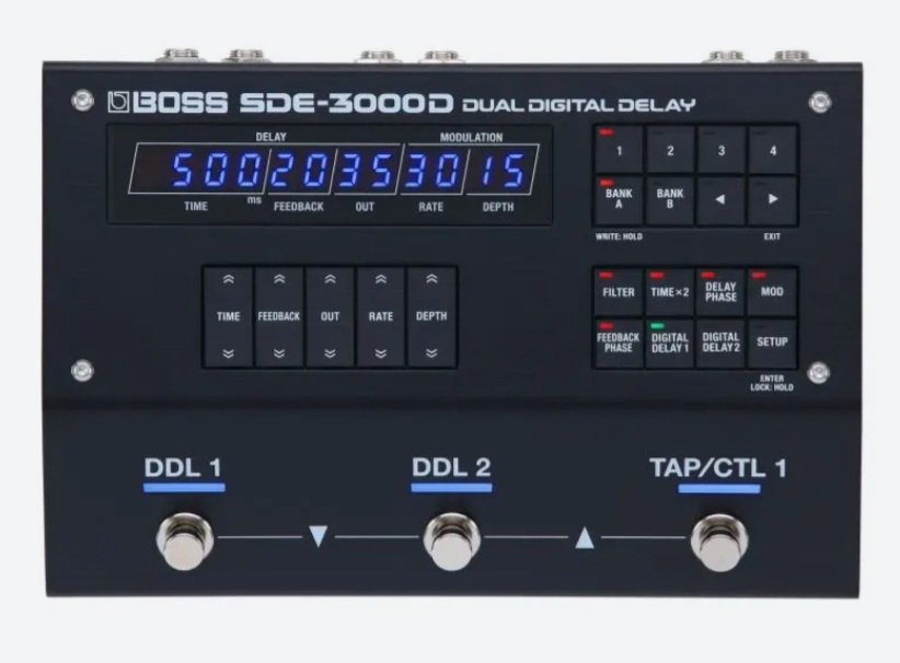 BOSS SDE-3000 dual delay.