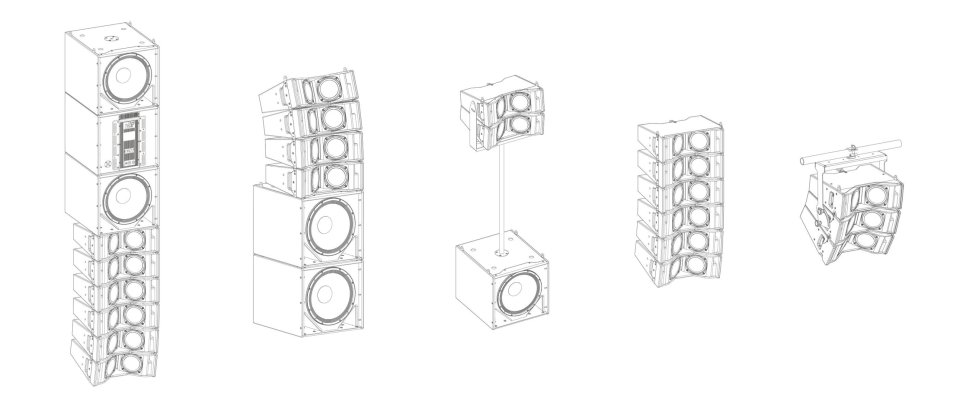 Pack de sonido Line Array NEXT-Pro Audio LA26/LAS15