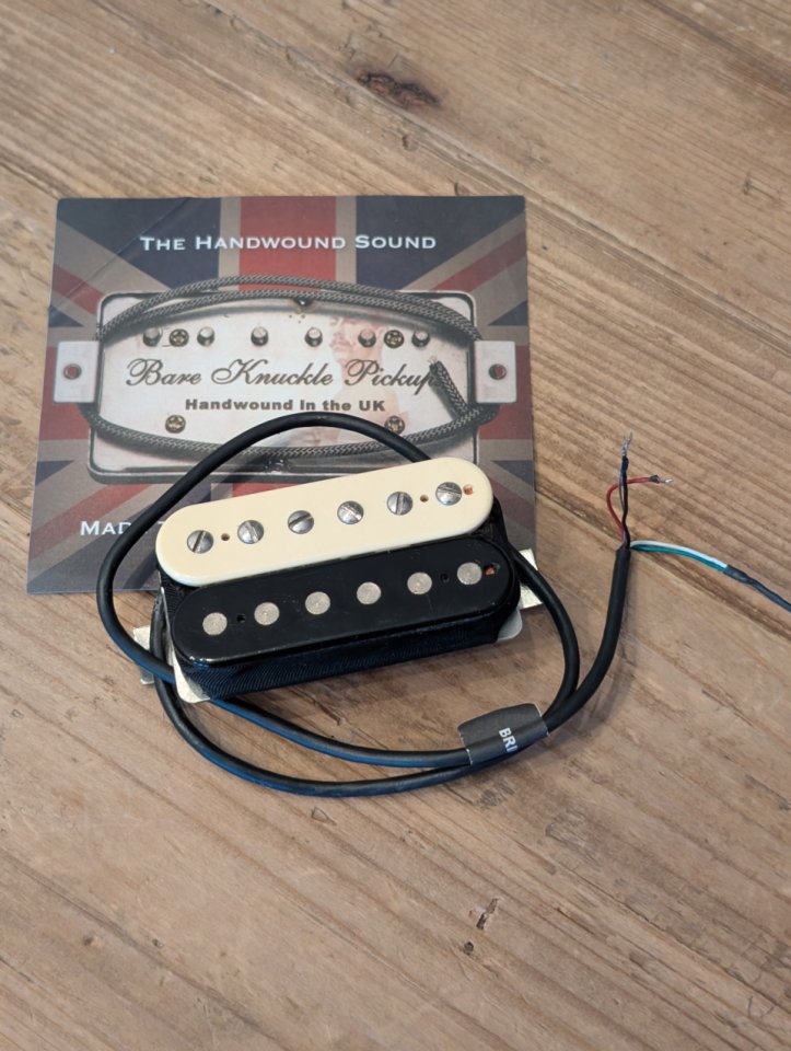 [VENDO o CAMBIO] Bare Knuckle Holy Diver (Bridge) - Zebra - Handwound in UK