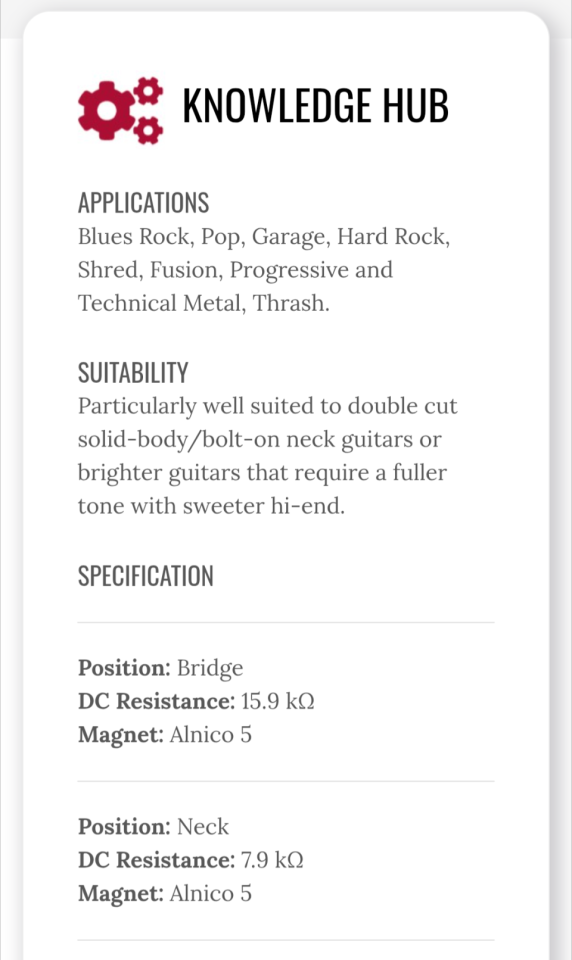 [VENDO o CAMBIO] Bare Knuckle Holy Diver (Bridge) - Zebra - Handwound in UK