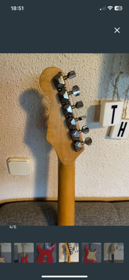 Guitarra Eléctrica Maison tipo Strato Roja de segunda mano · Foto 4 de 6 · Madrid · 130 €