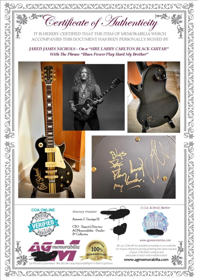 Sire L7 P90 (firmada Jared James Nichols) COA