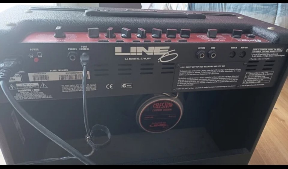 Flexton II line6 y guitarra variax 500