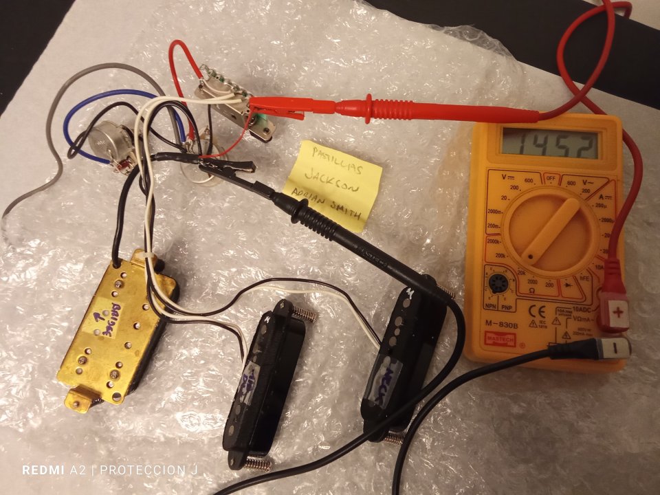 Set de Pastillas Jackson Adrian Smith SDX