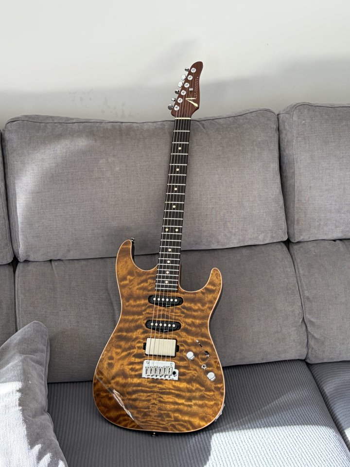Tom Anderson Drop Top Quilted Top Tiger Eye