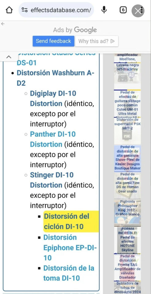 Cyclone Distortion DI-10, Japan