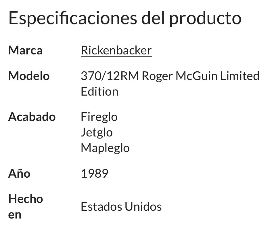 Rickenbacker 370-12RM Roger McGuinn Limited Edition 1989