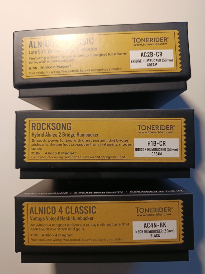 Pastillas Humbuckers TONERIDER de segunda mano · Foto 1 de 7 · Cantabria · 40 €