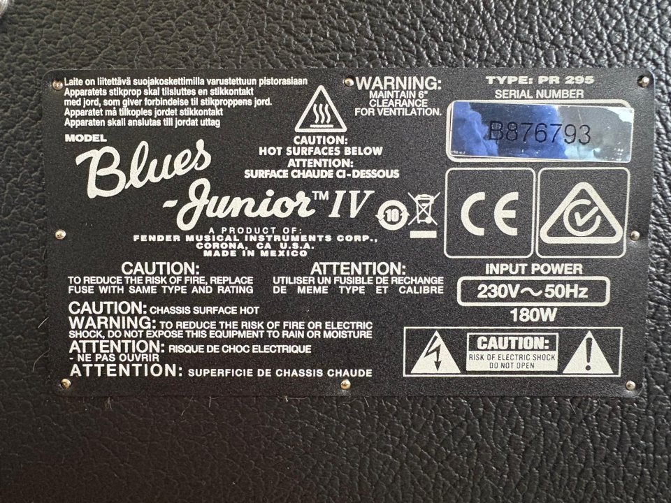 Fender Blues Junior IV *RESERVADO*