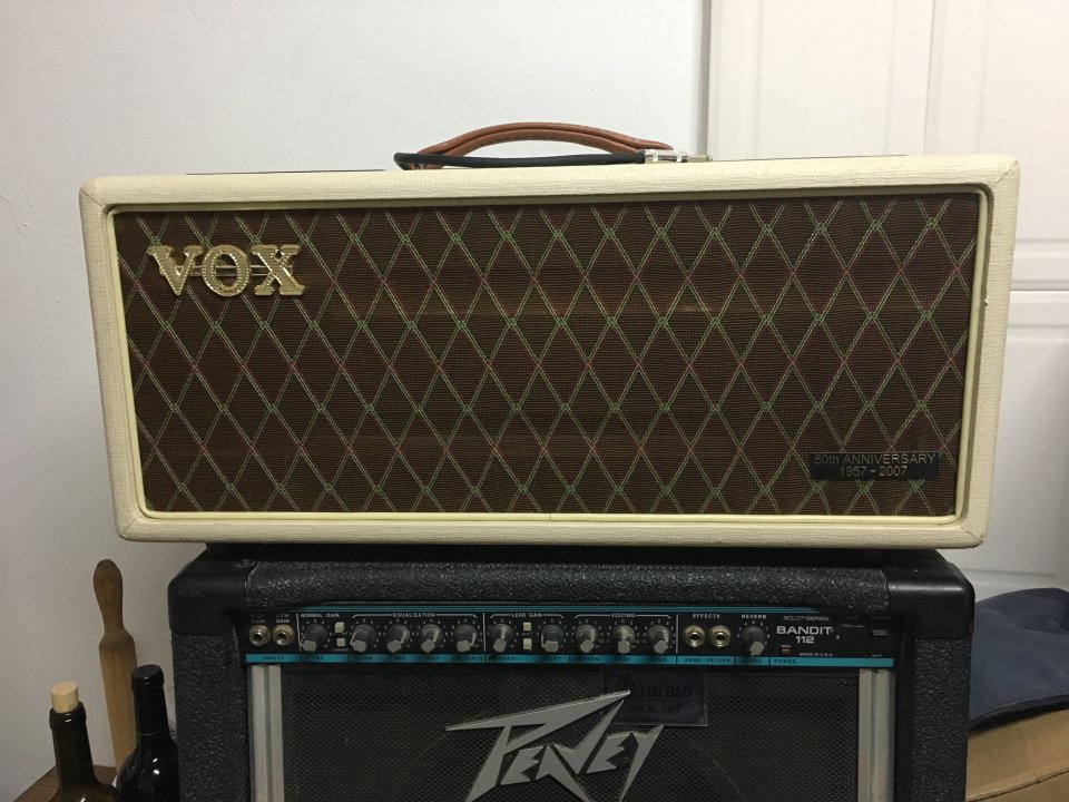 cabezal vox AC30 50 aniversario handwired