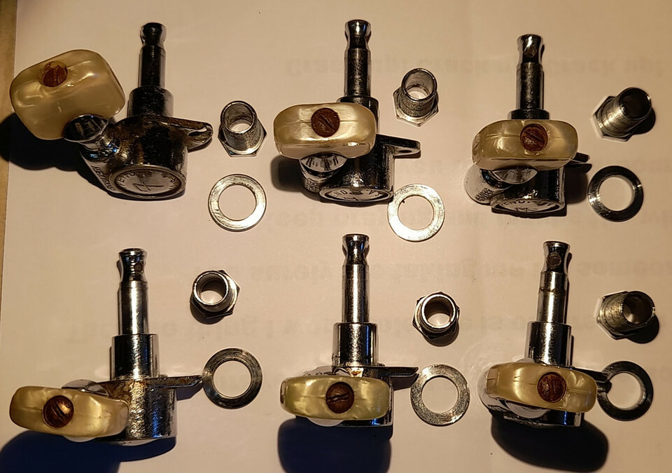 Set de Afinadores grover. Fender coronado 1968