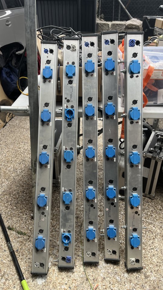 Barras Starville DMX + corriente de segunda mano · Madrid · 200 €