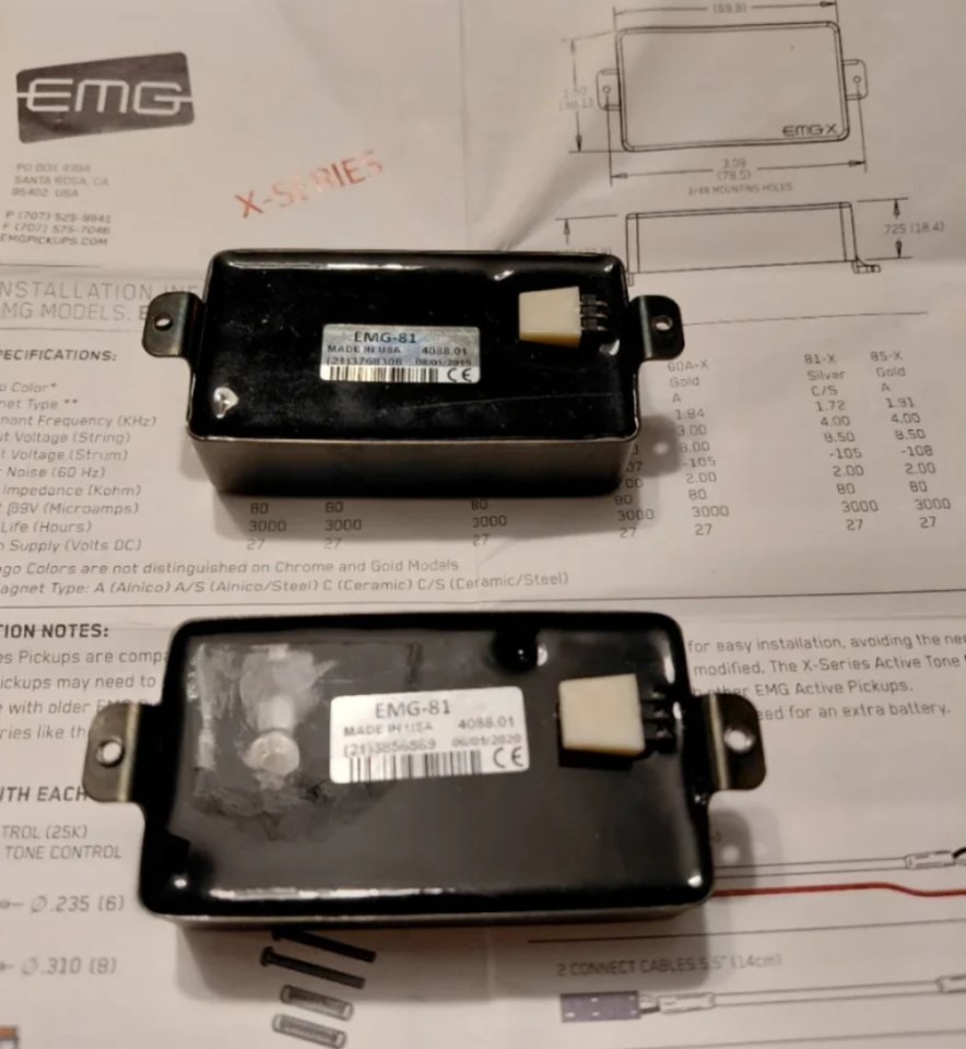 Juego EMG 81 Brushed black chrome