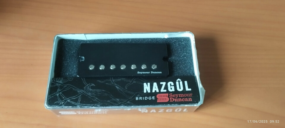 Pastilla Seymour Duncan Nazgul 7 cuerdas pasiva Puente Soapbar.
