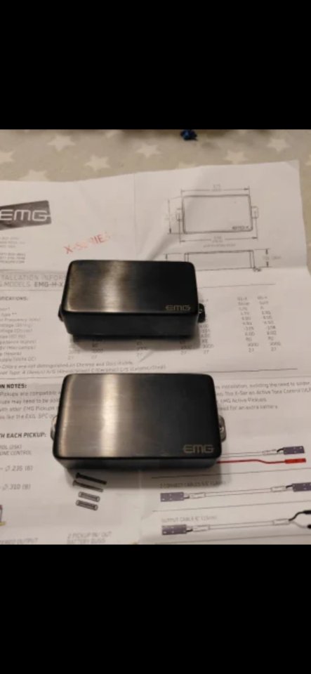 Juego EMG 81 Brushed black chrome