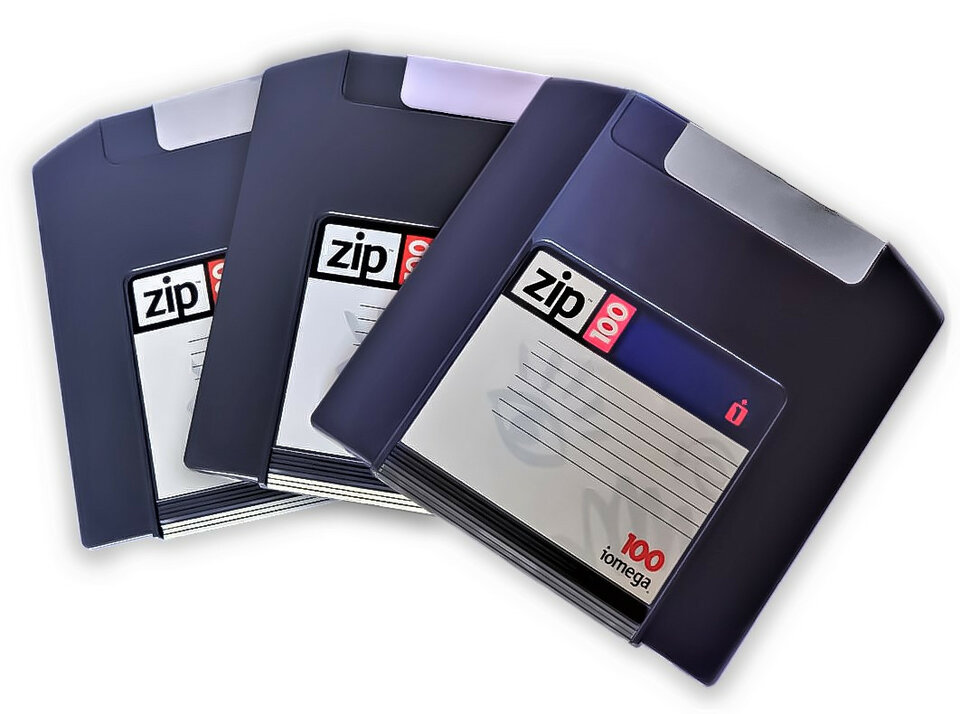 Paquete de 7 DISQUETES DE 100 MB IOMEGA para ZIP.