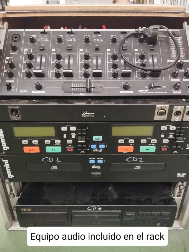 Rack con equipo de sonido incluido de segunda mano · Foto 2 de 2 · Zaragoza · 300 €