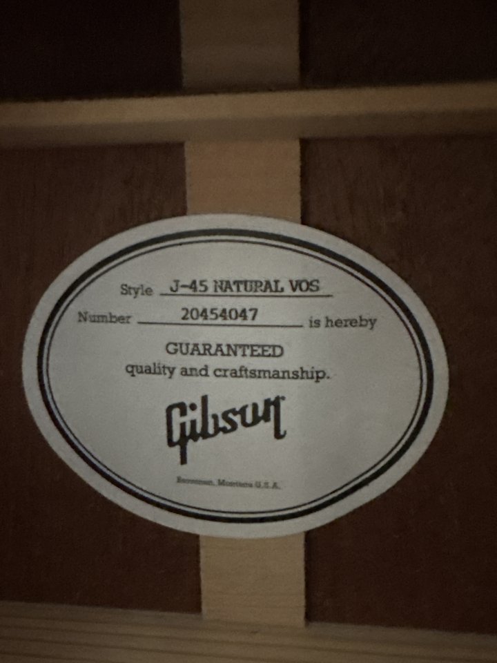 Gibson J-45 STANDARD Exclusive VOS de segunda mano · Foto 3 de 10 · Madrid · 1950 €