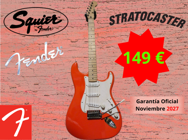 Fender Squier Stratocaster Sonic FSR Fiesta Red