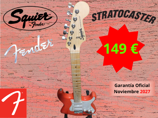 Fender Squier Stratocaster Sonic FSR Fiesta Red