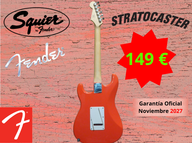 Fender Squier Stratocaster Sonic FSR Fiesta Red