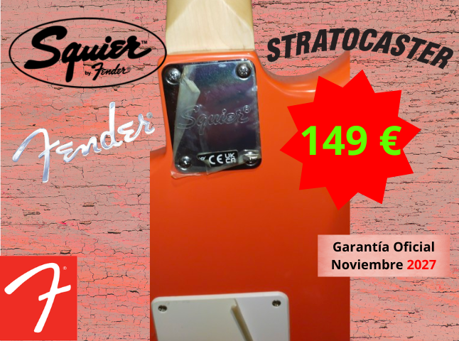 Fender Squier Stratocaster Sonic FSR Fiesta Red