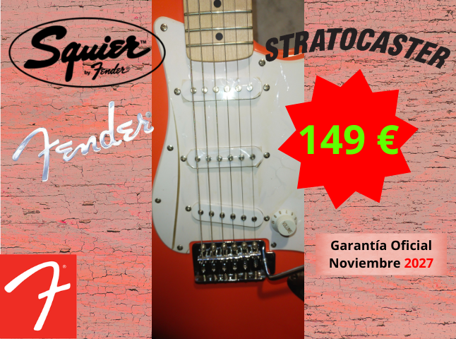 Fender Squier Stratocaster Sonic FSR Fiesta Red