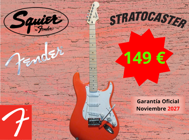 Fender Squier Stratocaster Sonic FSR Fiesta Red