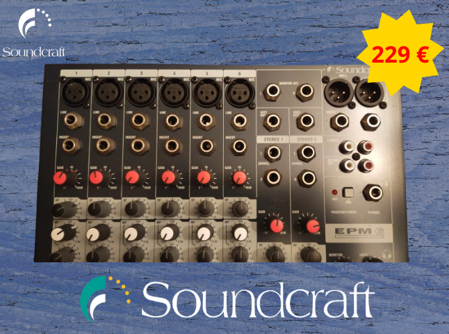 Mesa Mezclas Soundcraft EPM6