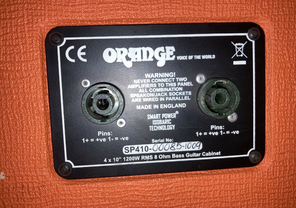Pantalla de Bajo Orange Bass Cab SP410 - Made in UK