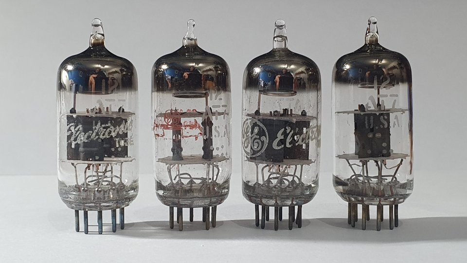 Válvula GE 12AT7 / ECC81 NOS Grey Plate previo tubo hifi General Electric