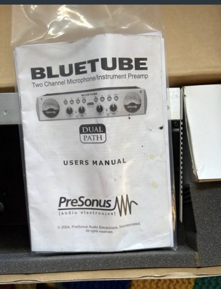 Previo Presonus válvulas