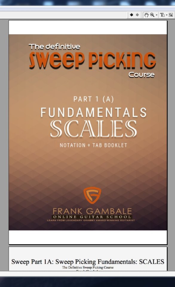 Curso de sweep picking Frank Gambale