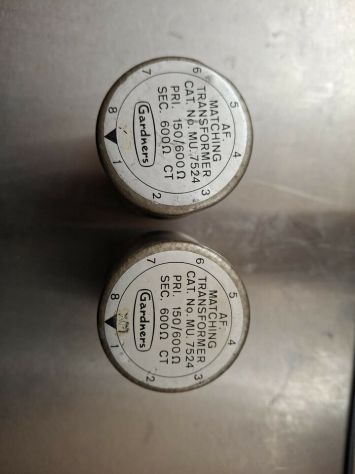 transformadores de entrada Gardners MU 7524 ( EMI , NEVE , HELIOS , ETC)