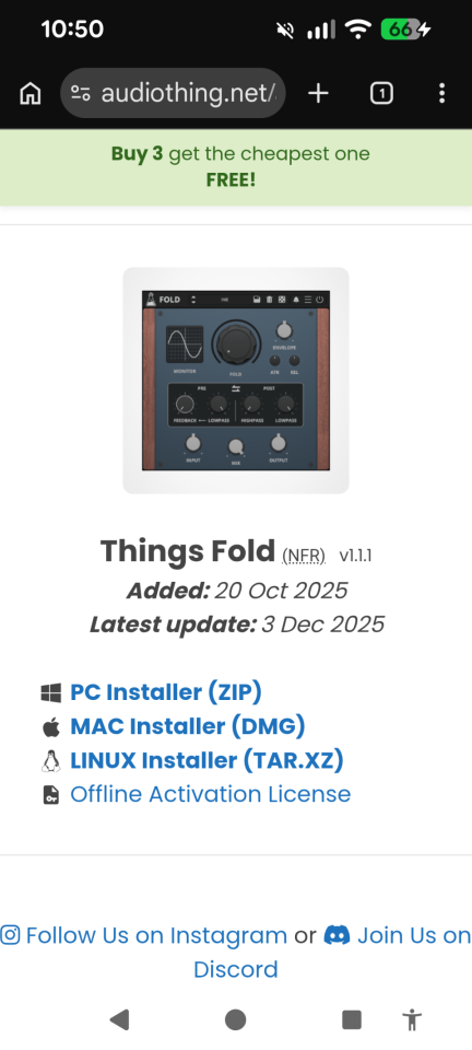 Ableton audiothing plugins legales