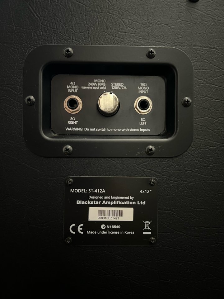 Cabezal Blackstar Stage 100+pantalla 4x12 de segunda mano · Foto 6 de 7 · Bizkaia · 900 €