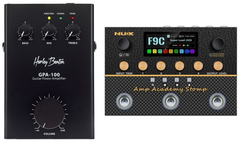Nux Amp academy stomp + Etapa Harley Benton de segunda mano · Ávila · 250 €