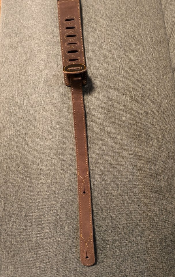 Correa Guitarra/Bajo Cuero Acolchada Sound Station